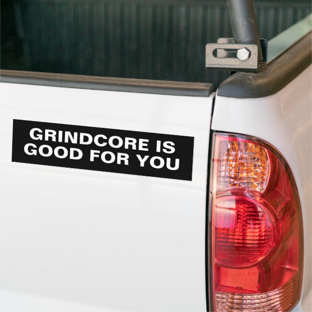 AUTOCOLLANT DE VOITURE LE GRINDCORE EST BON POUR VOUS (Sur camion)