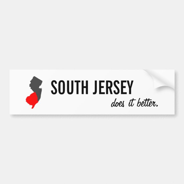 Autocollant De Voiture "Le Jersey du sud il améliore" l'adhésif pour (Devant)