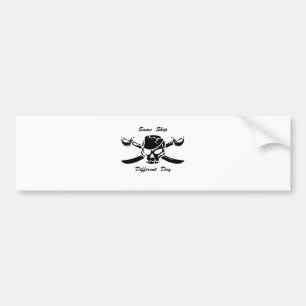 Autocollant De Voiture Le jolly roger de pirates mêmes embarquent le jou