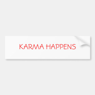 AUTOCOLLANT DE VOITURE LE KARMA SE PRODUIT