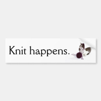 Autocollant De Voiture Le Knit se produit