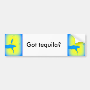 Autocollant De Voiture le lever du soleil de héron bleu "a eu de la tequi