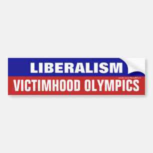 Autocollant De Voiture Le libéralisme est les Jeux olympiques de la victi