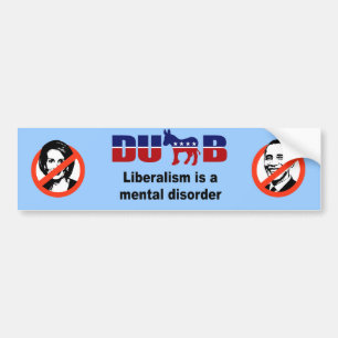 Autocollant De Voiture Le libéralisme est un trouble mental