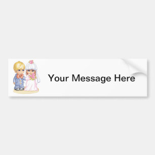 Autocollant De Voiture Le mariage d'enfant s'habillent