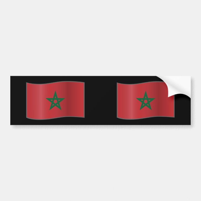 Autocollant De Voiture Le Maroc ondulant, Maroc (Devant)
