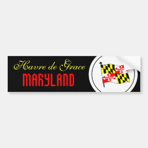 AUTOCOLLANT DE VOITURE LE MARYLAND, DIVERS. VILLE