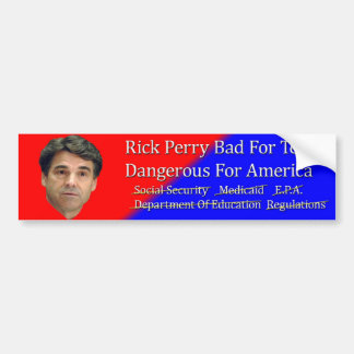 Autocollant De Voiture Le mauvais de Rick Perry pour l'adhésif pour