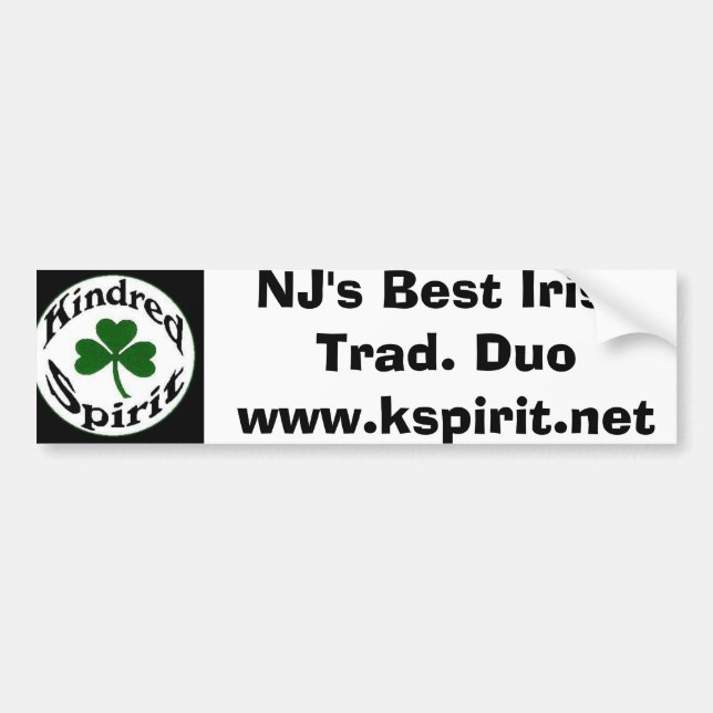 Autocollant De Voiture Le meilleur duo traditionnel irlandais de NJ (Devant)