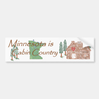 Autocollant De Voiture Le Minnesota est pays de cabine