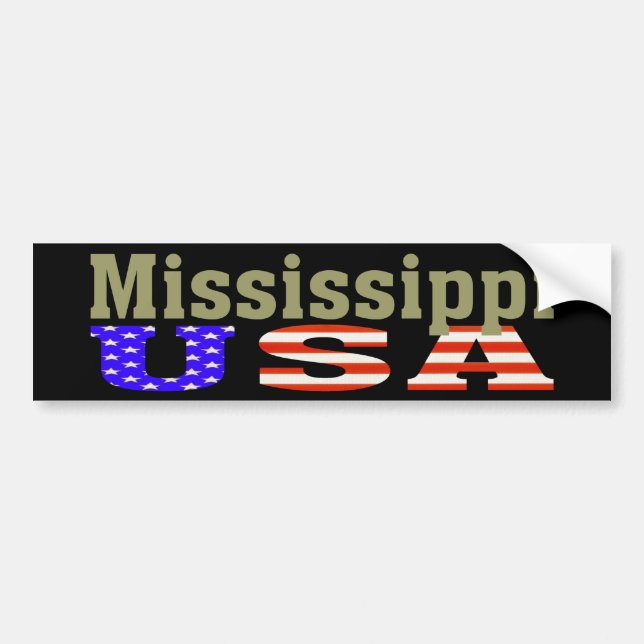 Autocollant De Voiture Le Mississippi Etats-Unis ! Adhésif pour (Devant)