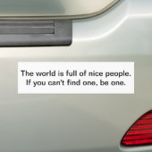 Autocollant De Voiture Le monde est plein de gentilles personnes (On Car)