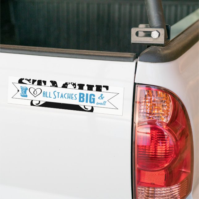 Autocollant De Voiture Le Motif de la moustache Stache (Sur camion)