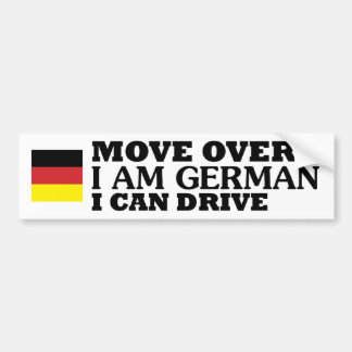 Autocollant De Voiture Le mouvement plus de que je suis allemand je peut