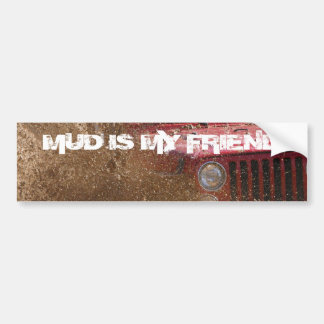 AUTOCOLLANT DE VOITURE LE MUD EST MON AMI