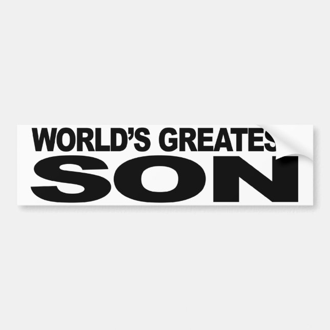 Autocollant De Voiture Le plus grand fils du monde (Devant)