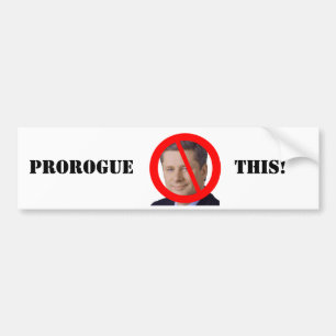 Autocollant De Voiture Le premier ministre Stephen Harper prorogent ceci