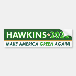 Autocollant De Voiture Le Président du Parti Vert Hawkins 2020