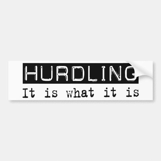 Autocollant De Voiture Le saut de lui est (Devant)