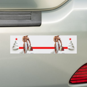 Autocollant De Voiture Le shopping de Noël de SlipperyJoe en spirale de p