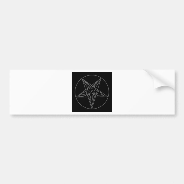 Autocollant De Voiture Le Sigil de Baphomet (Devant)