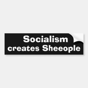 Autocollant De Voiture Le socialisme crée Sheeople