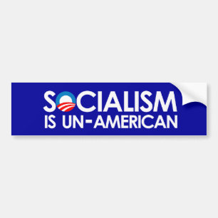 Autocollant De Voiture Le socialisme est UnAmerican