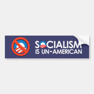 Autocollant De Voiture Le socialisme est UnAmerican