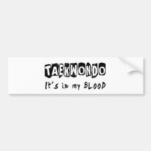 Autocollant De Voiture Le Taekwondo il est dans mon sang