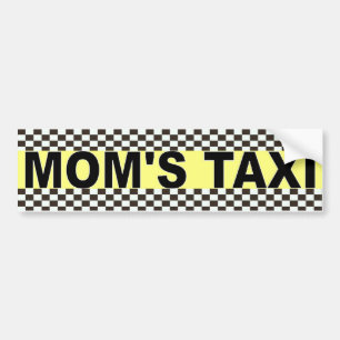 AUTOCOLLANT DE VOITURE LE TAXI DE LA MAMAN