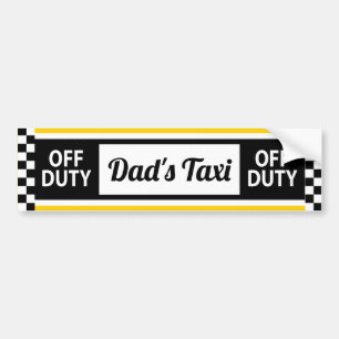 Autocollant De Voiture Le taxi de papa amusant New York Yellow Cab