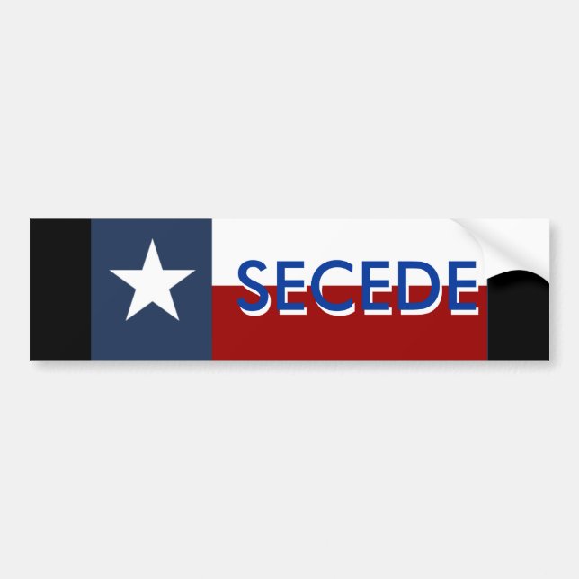Autocollant De Voiture Le Texas font cécession (Devant)