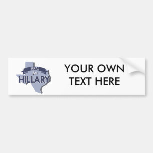 AUTOCOLLANT DE VOITURE LE TEXAS POUR HILLARY - .PNG