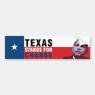 Autocollant De Voiture Le Texas représente le changement - adhésif pour