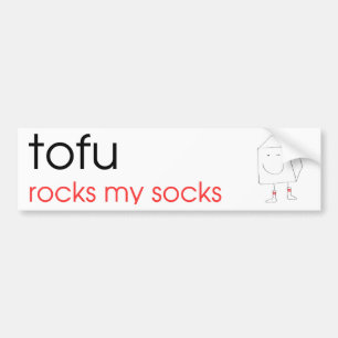 Autocollant De Voiture Le tofu bascule mes chaussettes - adhésif pour