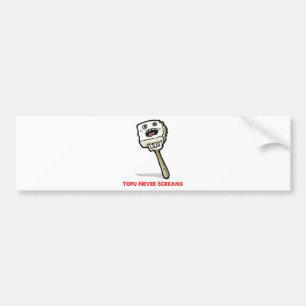 Autocollant De Voiture Le tofu ne crie jamais