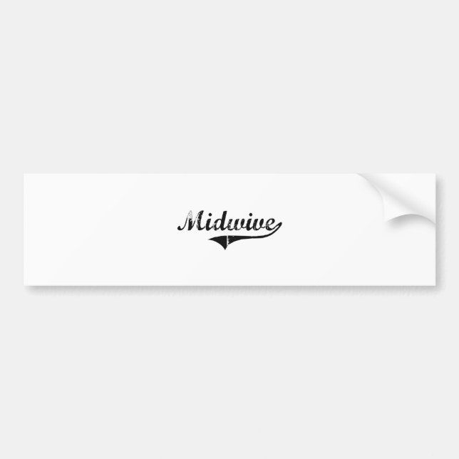 Autocollant De Voiture Le travail de professionnel de Midwive (Devant)