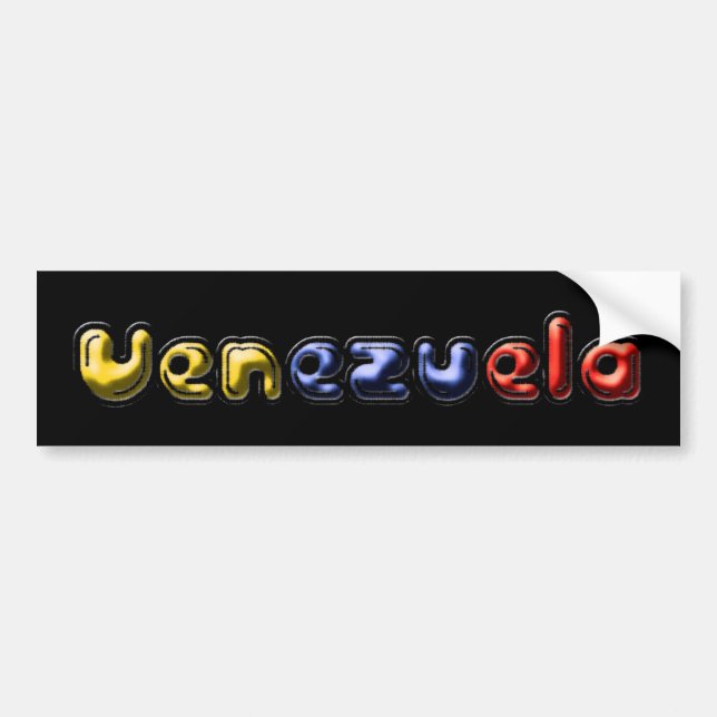 AUTOCOLLANT DE VOITURE LE VENEZUELA (Devant)