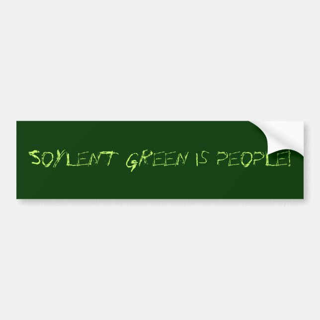 Autocollant De Voiture Le vert de Soylent est les gens ! (Devant)