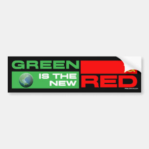 Autocollant De Voiture Le vert est le nouveau rouge