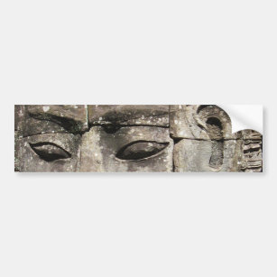 Autocollant De Voiture Le visage de la pierre khmère ... Temple de Bayon,