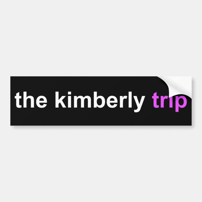 Autocollant De Voiture le voyage de kimberly (Devant)