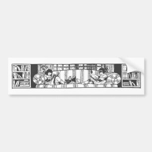 Autocollant De Voiture Lecture avec Dolly