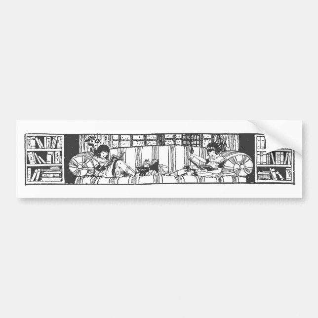 Autocollant De Voiture Lecture avec Dolly (Devant)