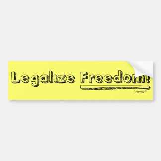 Autocollant De Voiture Légalisez la liberté ! Adhésif pour pare-chocs
