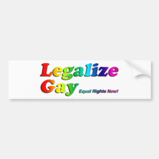 Autocollant De Voiture Légalisez l'homosexuel