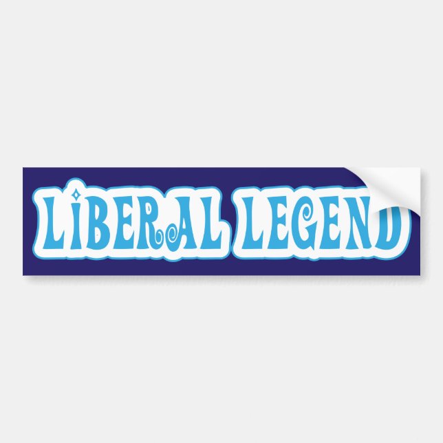 Autocollant De Voiture Légende libérale / Vote Bumper Sticker (Devant)