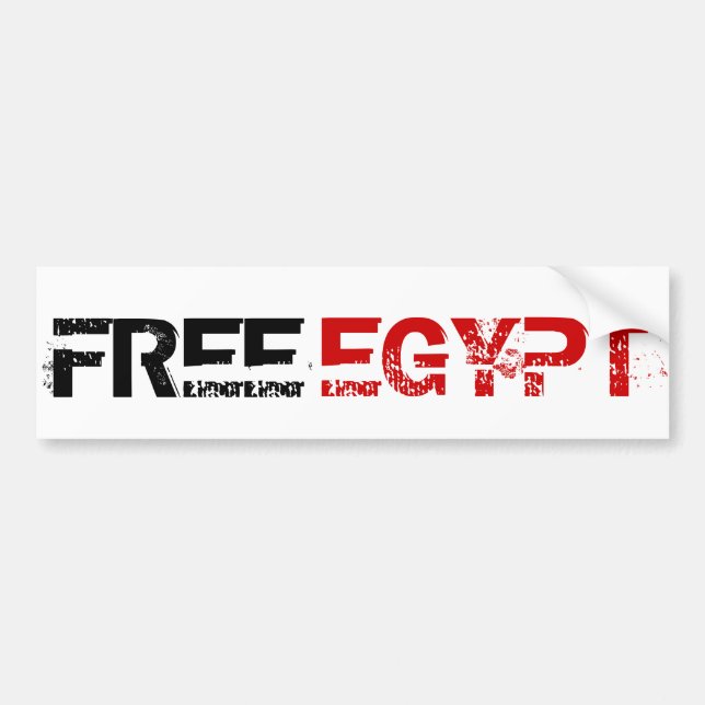 AUTOCOLLANT DE VOITURE L'EGYPTE LIBRE (Devant)