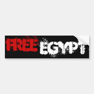 AUTOCOLLANT DE VOITURE L'EGYPTE LIBRE