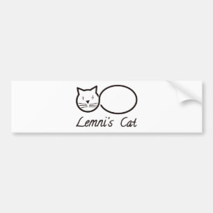 Autocollant De Voiture lemniscate le chat de lemni